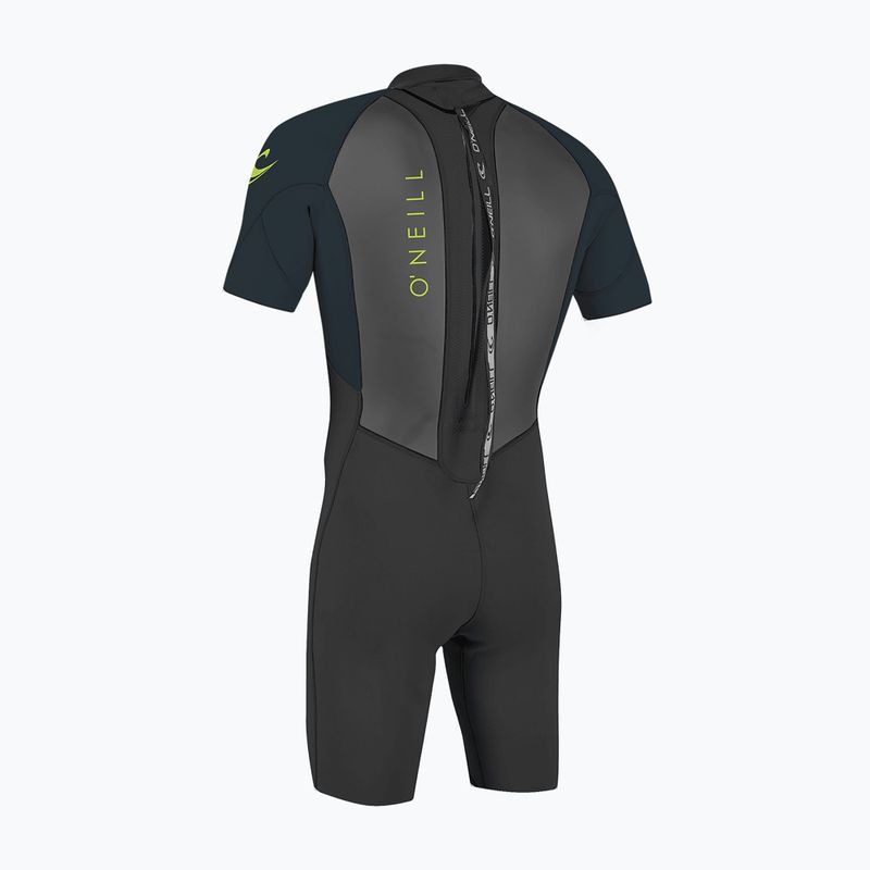 Costum de înot pentru copii O'Neill Youth Reactor-2 2mm Back Zip SS Spring black/slate 2