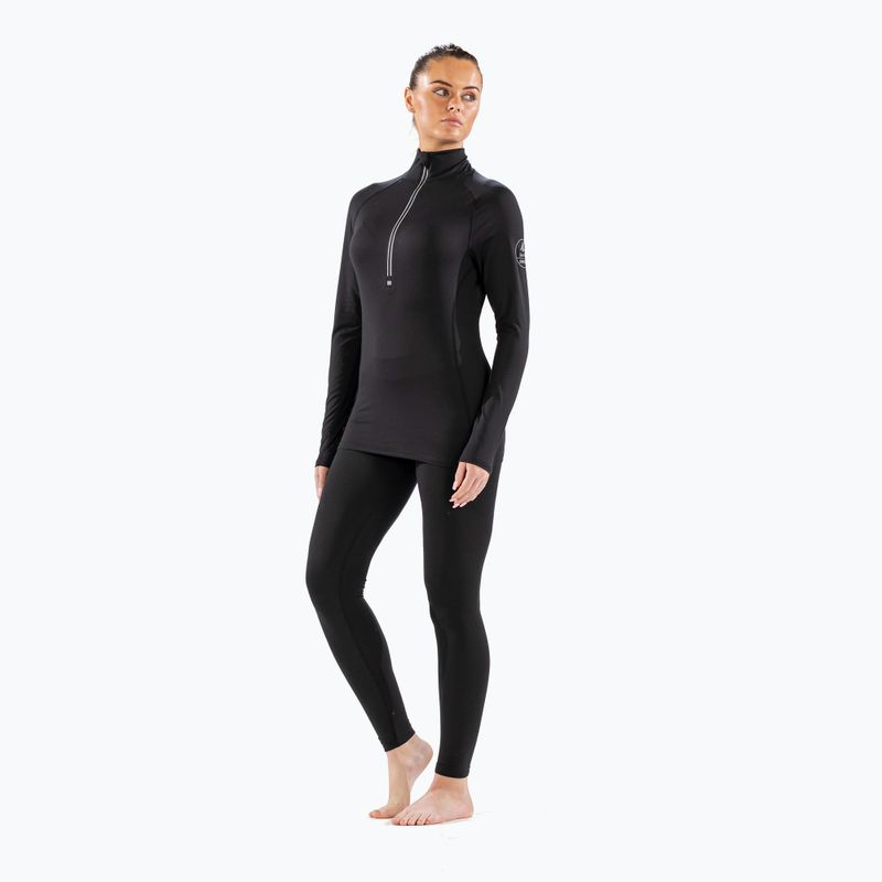 Bluză termică damă Surfanic Cozy Zip Neck black 2