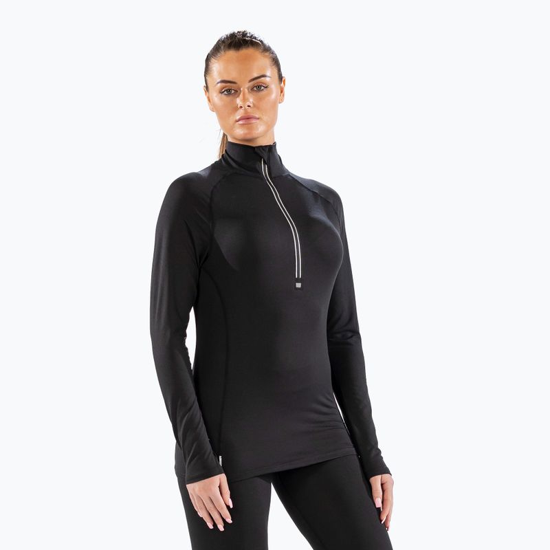 Bluză termică damă Surfanic Cozy Zip Neck black 5