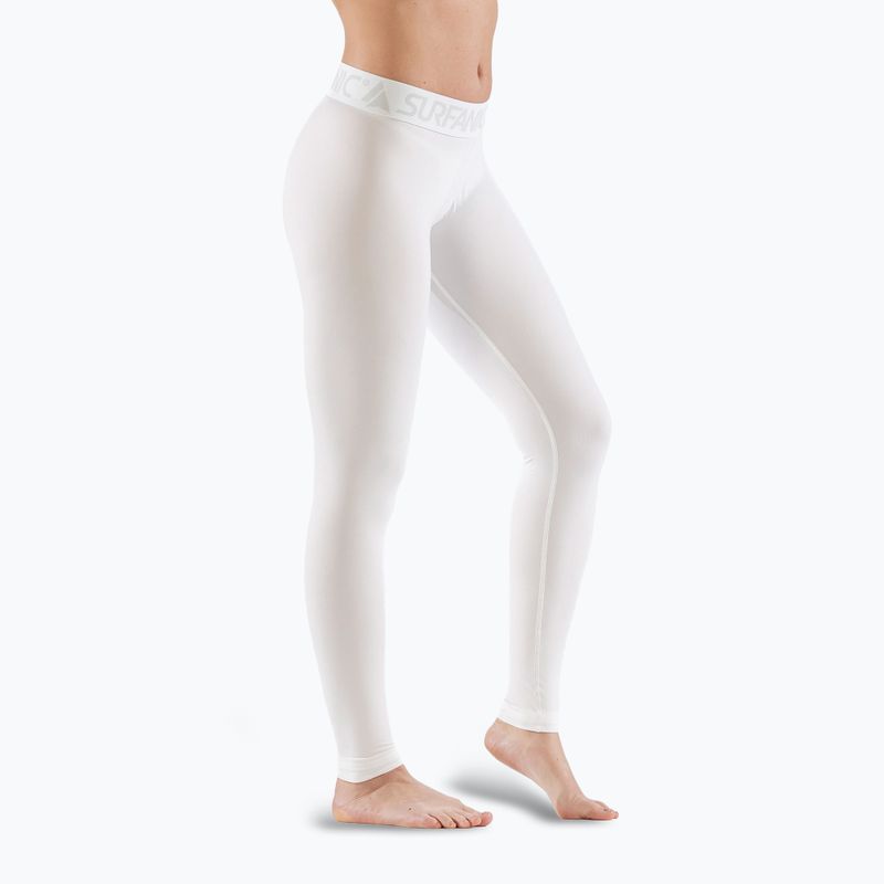Pantaloni termoactivi pentru femei Surfanic Cozy Long John white 3