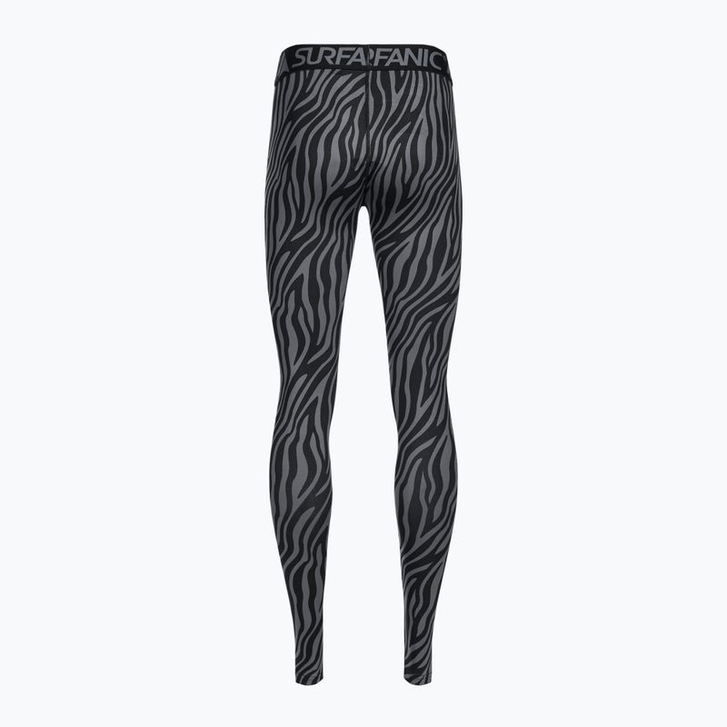 Pantaloni termoactivi pentru femei Surfanic Cozy Limited Edition Long John black zebra 6