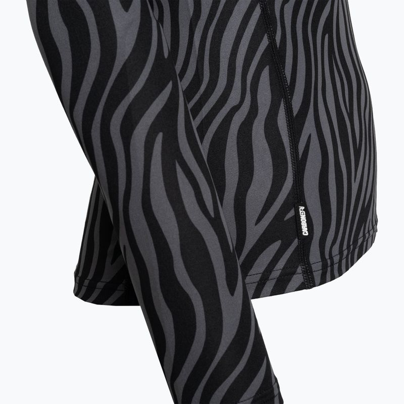 Bluză termică damă Surfanic Cozy Limited Edition Crew Neck black zebra 6