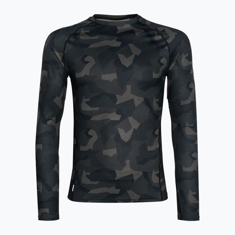 Longsleeve termoactiv pentru bărbați Surfanic Bodyfit Limited Edition Crew Neck forest geo camo 4