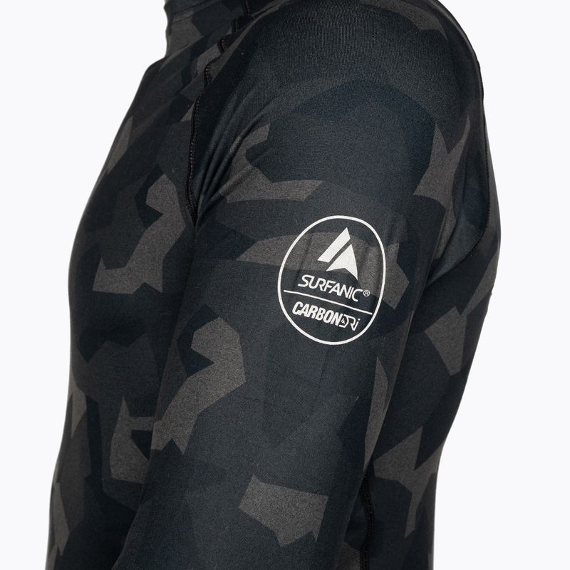 Longsleeve termoactiv pentru bărbați Surfanic Bodyfit Limited Edition Crew Neck forest geo camo 6