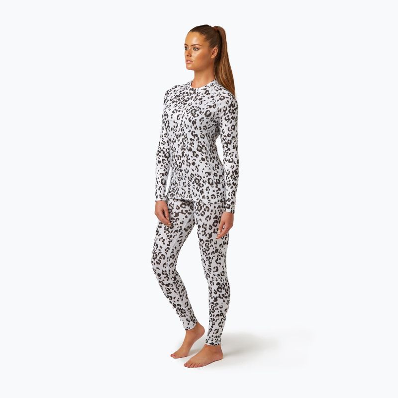 Longsleeve termoactiv pentru femei Surfanic Cozy Limited Edition Crew Neck snow leopard 2