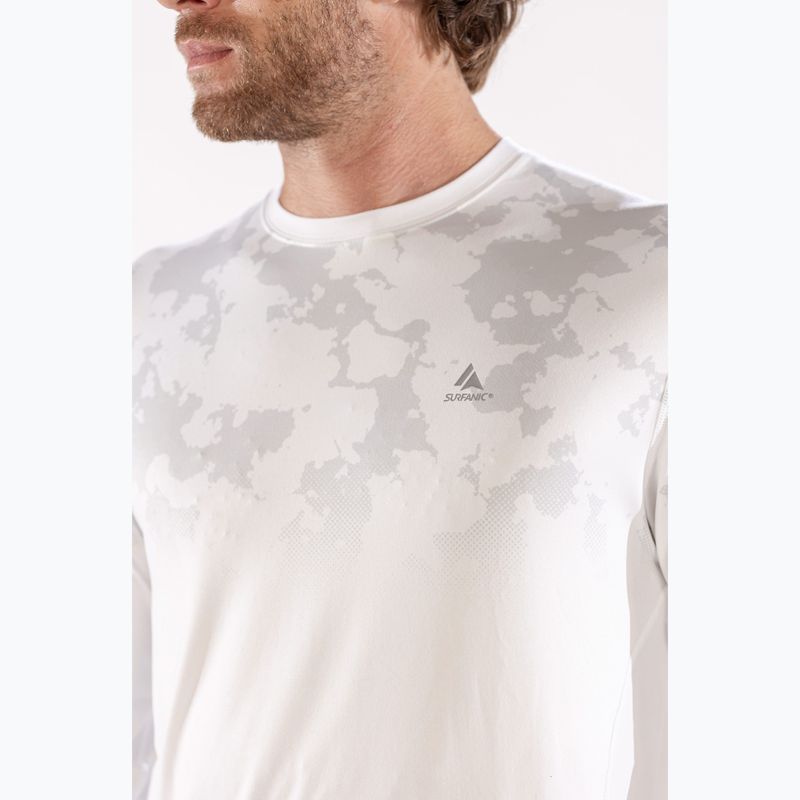 Longsleeve termoactiv pentru bărbați Surfanic Bodyfit CarbonDri Limited Edition Crew Neck optic white 7