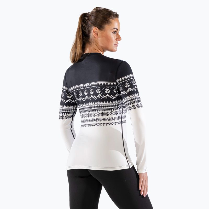 Bluză termică damă Surfanic Cozy CarbonDri Limited Edition Crew Neck black 3