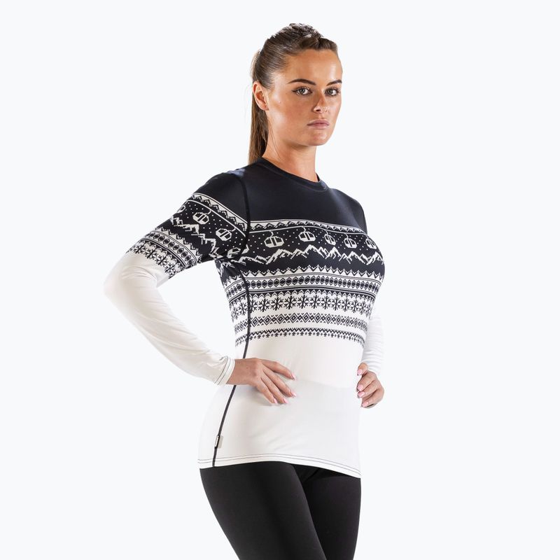 Bluză termică damă Surfanic Cozy CarbonDri Limited Edition Crew Neck black 4