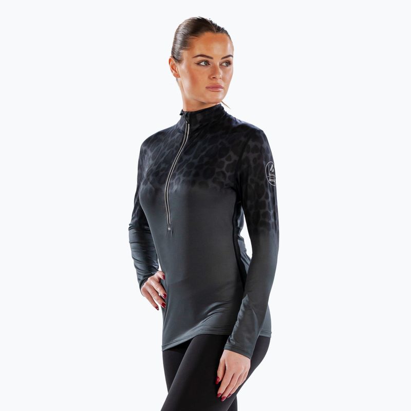 Bluză termică damă Surfanic Cozy CarbonDri Limited Edition Zip Neck black 4