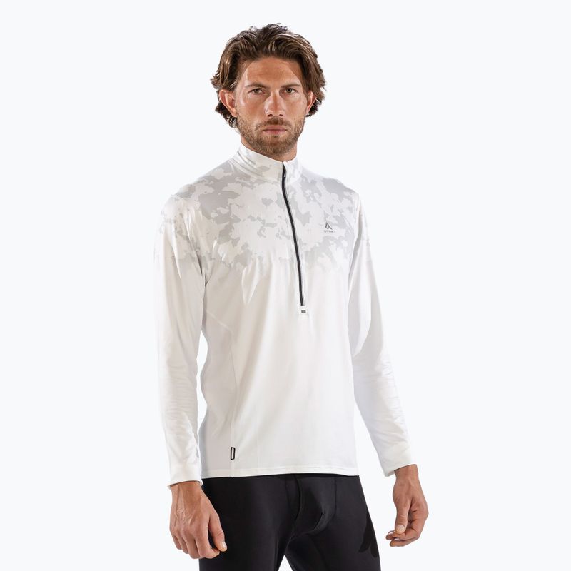 Longsleeve termoactiv pentru bărbați  Surfanic Bodyfit CarbonDri Limited Edition Zip Neck optic white 4
