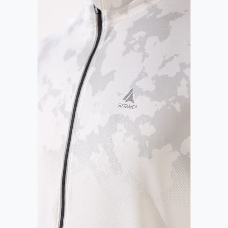 Longsleeve termoactiv pentru bărbați  Surfanic Bodyfit CarbonDri Limited Edition Zip Neck optic white 6