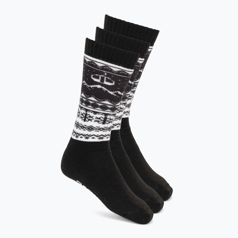 Șosete de schi Surfanic Pro Tech 3 pak Fairisle black