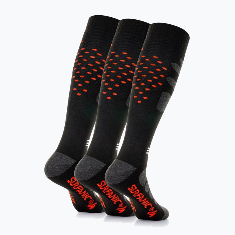 Șosete de schi Surfanic Pro Tech Plus 3 pak orange 2