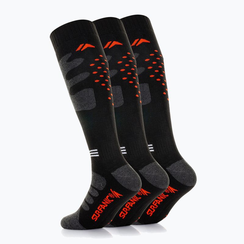 Șosete de schi Surfanic Pro Tech Plus 3 pak orange 3