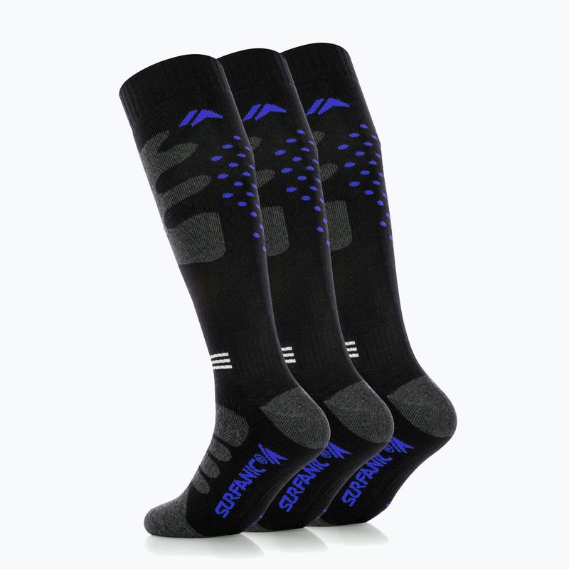 Șosete de schi Surfanic Pro Tech Plus 3 pak brilliant blue 3