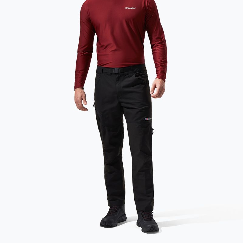 Pantaloni turistici pentru bărbați  Berghaus Fast Hike black/black