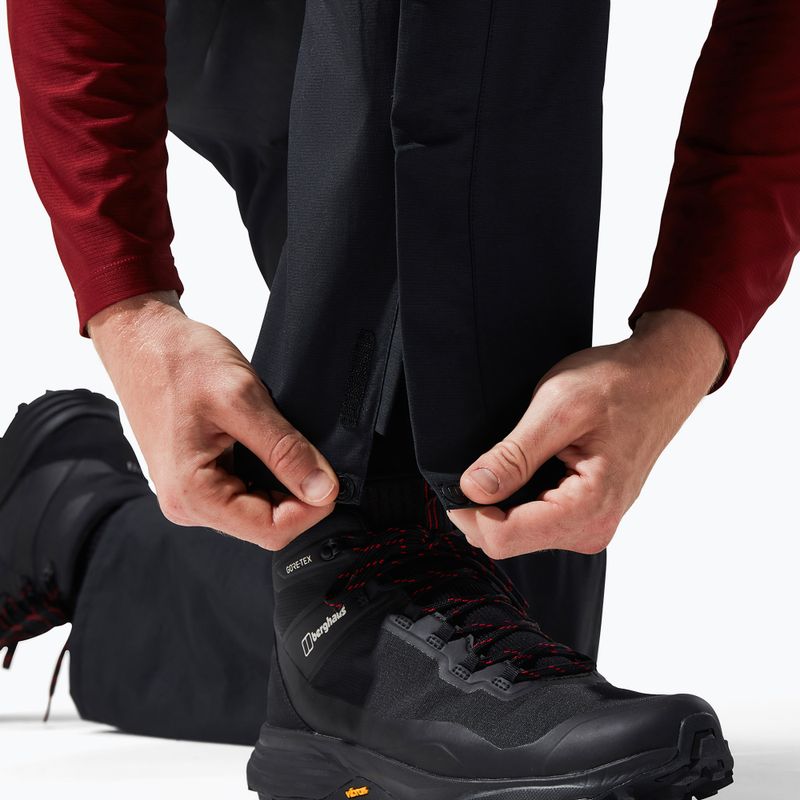 Pantaloni impermeabili pentru bărbați  Berghaus Hillwalker black/black 8