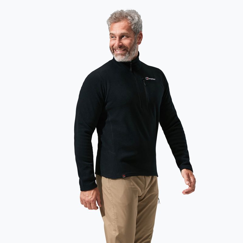 Hanorac bărbătesc Berghaus Prism Micro PT fleece negru/negru pentru bărbați 2