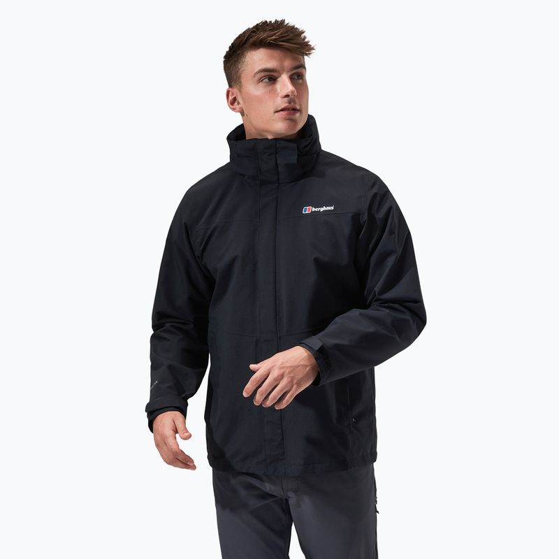 Geacă impermeabilă pentru bărbați Berghaus Hillwalker IA black/black