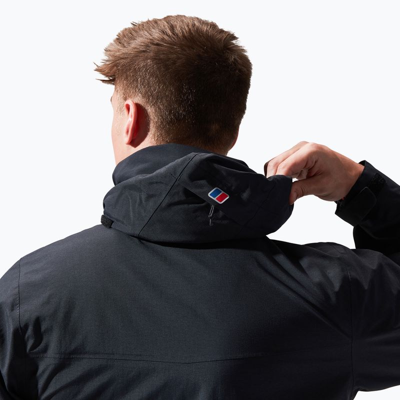 Geacă impermeabilă pentru bărbați Berghaus Hillwalker IA black/black 5