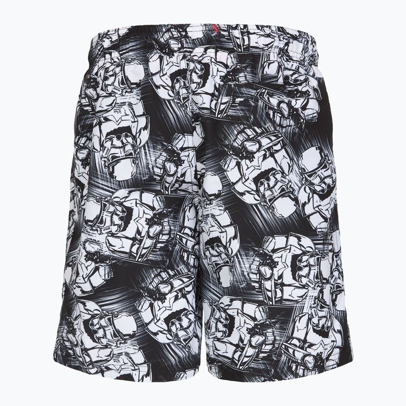 Pantaloni scurți de baie pentru copii Speedo Print Leisure 17" black/white 2