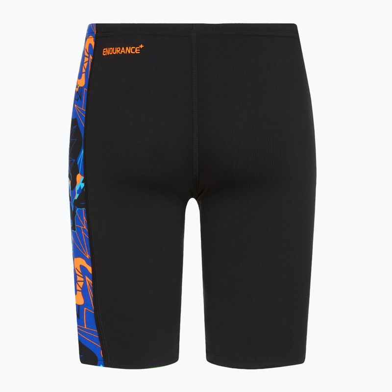 Pantaloni scurți de înot pentru bărbați Speedo Allover Panel V3 Jammer black 2