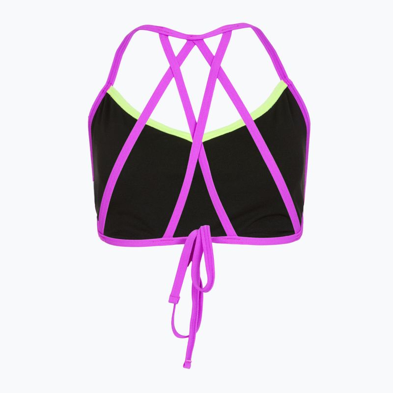 Partea de sus a costumului de baie Speedo Neon Freestyler Top green/pink 2
