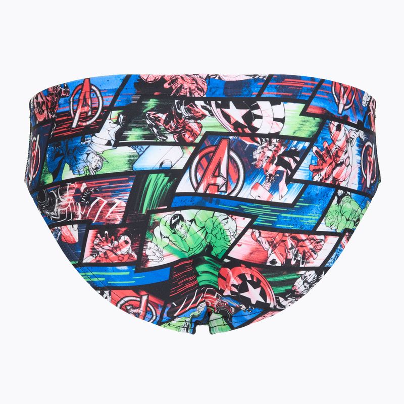 Slipuri de înot pentru copii Speedo Allover 6.5 cm Briefs black/blue 2