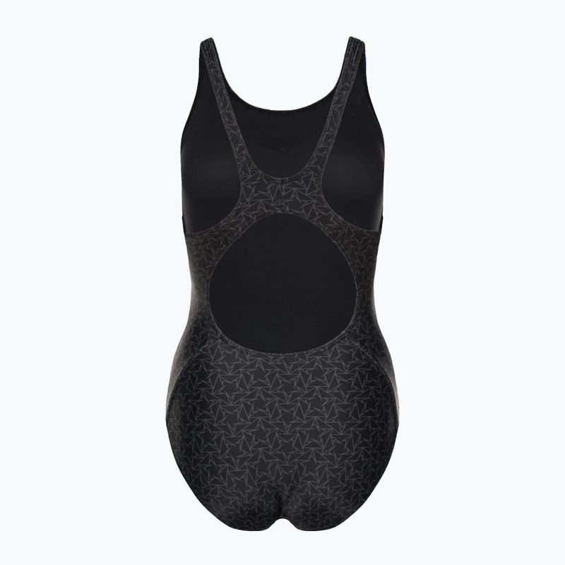 Speedo Boomstar Boomstar Allover Muscleback costum de baie dintr-o singură piesă pentru femei negru-gri 68-122999023 2