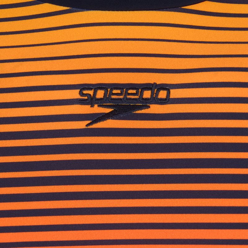 Longsleeve de înot pentru femei Speedo Placement Wrap Back Top blue/orange 3