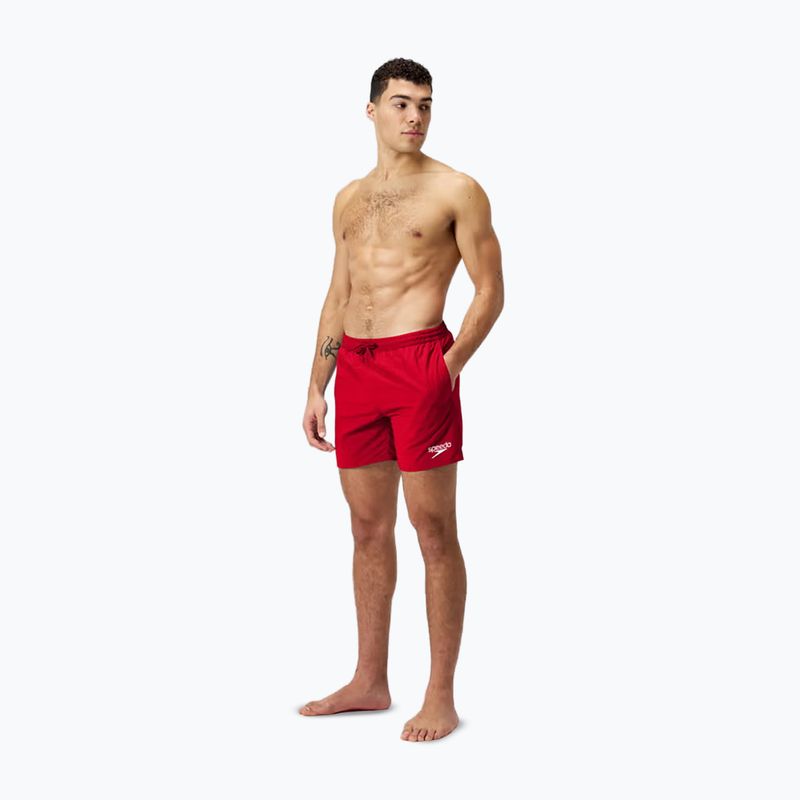 Pantaloni scurți de înot bărbați Speedo Boom Logo 16' roșu 68-124336446 2