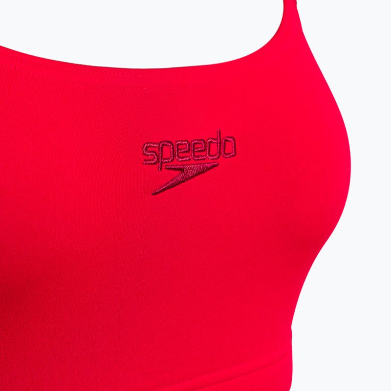 Costum de baie din două piese pentru femei Speedo Essential Endurance+ Thinstrap Bikini roșu 126736446 3