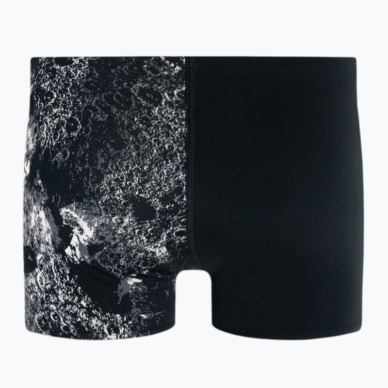 Speedo Allover V-Cut Aquqshort pentru bărbați negru/gri 68-09734F330 2
