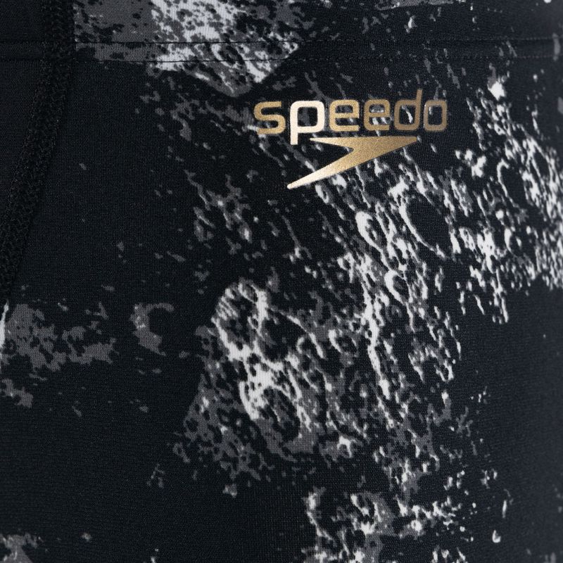 Speedo Allover V-Cut Aquqshort pentru bărbați negru/gri 68-09734F330 3