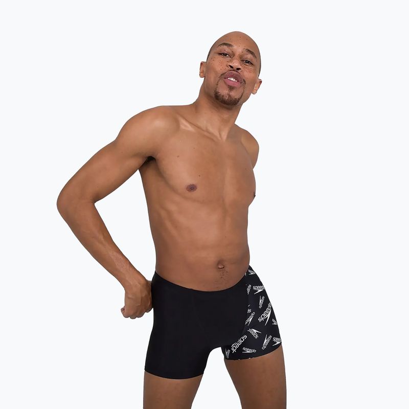 Speedo Allover V-Cut Aquqshort negru pentru bărbați 68-09734F392 6