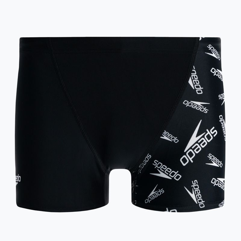 Speedo Allover V-Cut Aquqshort negru pentru bărbați 68-09734F392