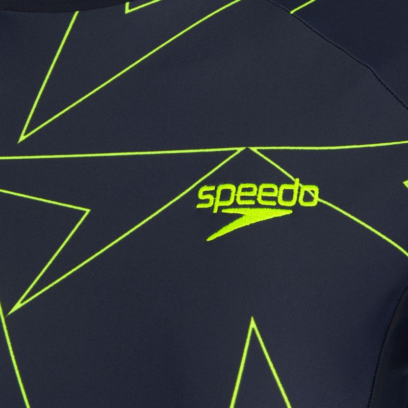 Tricou de înot pentru femei Speedo Boomstar Allover Rash Top blue 3