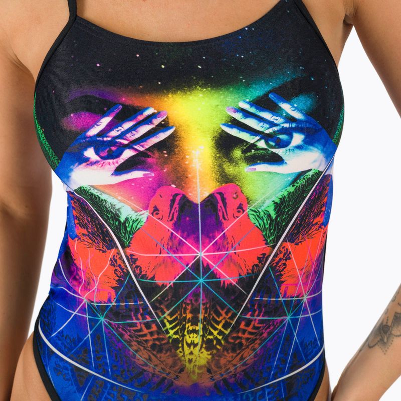 Speedo Ribbonback costum de baie o bucată pentru femei negru 68-1171717F333 4