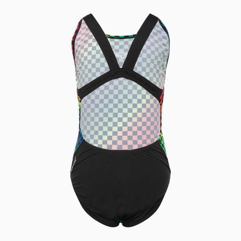 Speedo Allover Leaderback costum de baie întreg pentru copii colorat 68-12377F372 2