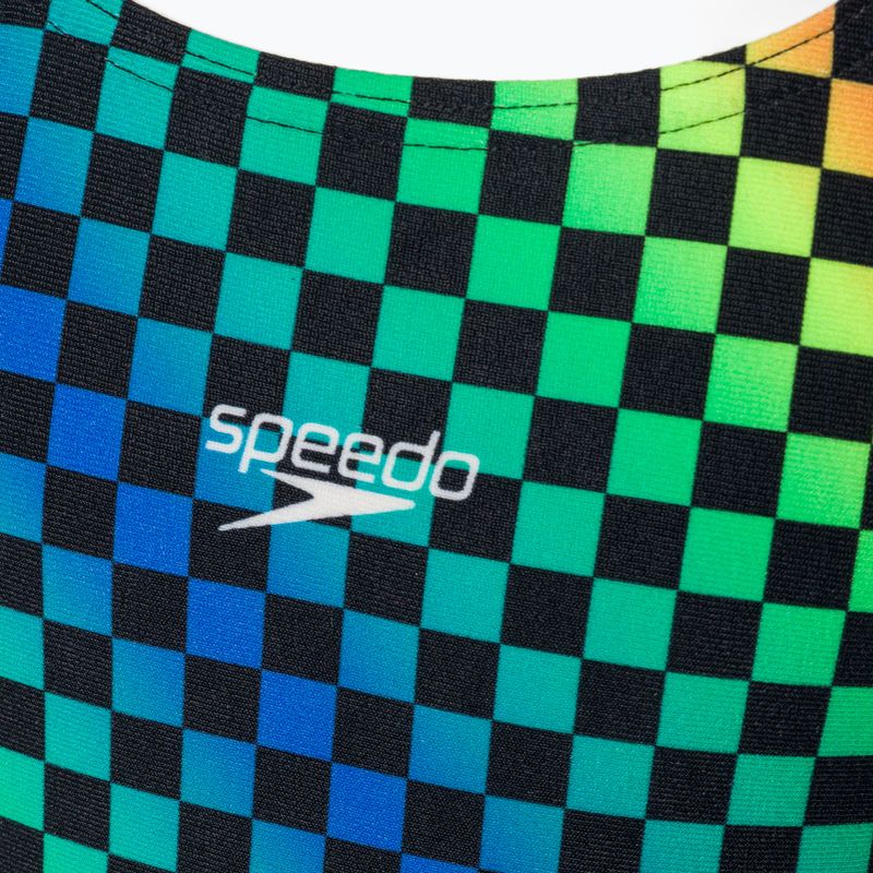 Speedo Allover Leaderback costum de baie întreg pentru copii colorat 68-12377F372 3