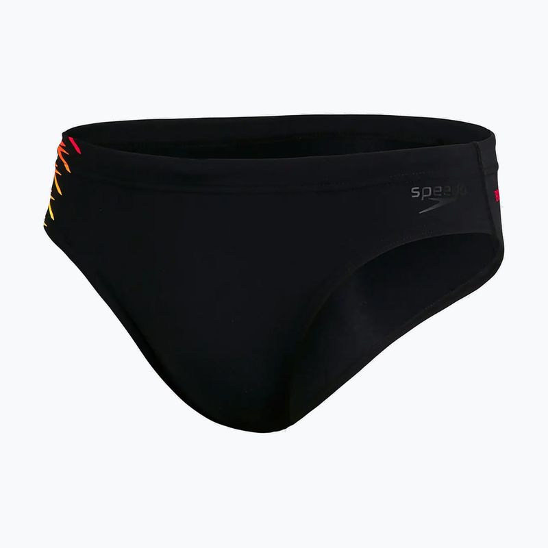 Speedo Tech Panel 7cm Brief slip de înot pentru bărbați negru 68-09739G183