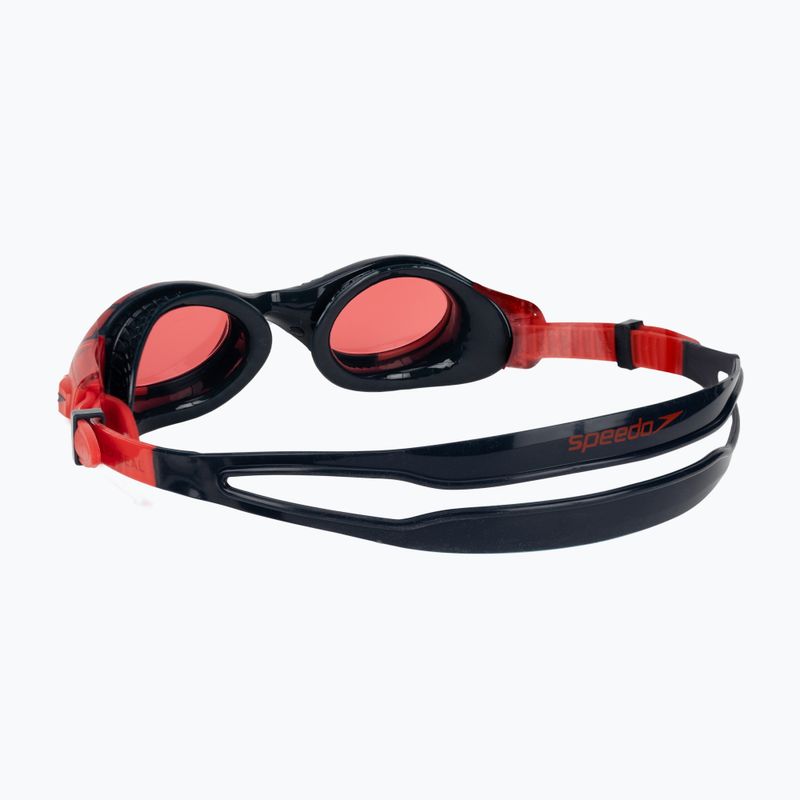 Ochelari de înot pentru copii Speedo Futura Biofuse Flexiseal negru-roșu 68-11595 4