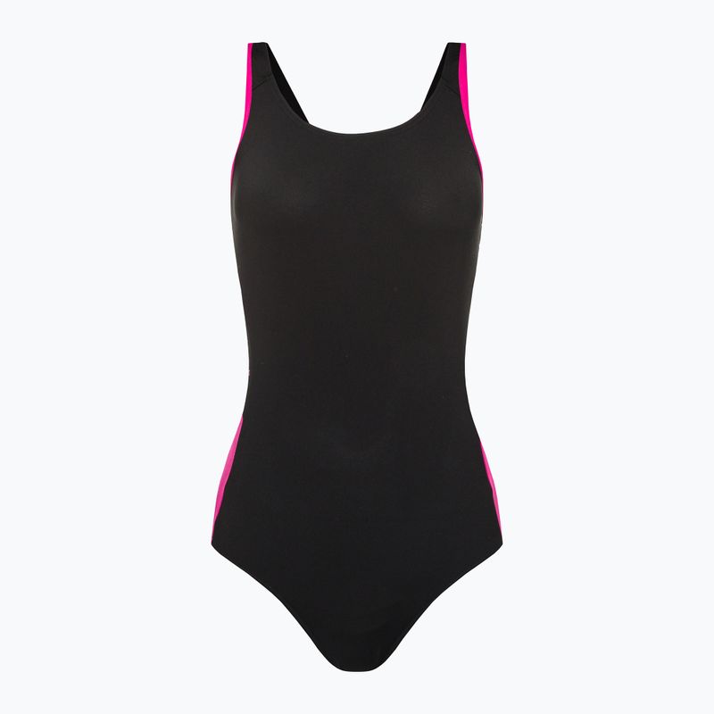 Speedo Boom Logo Splice Muscleback Costum de baie pentru femei B344 Negru 12900B344