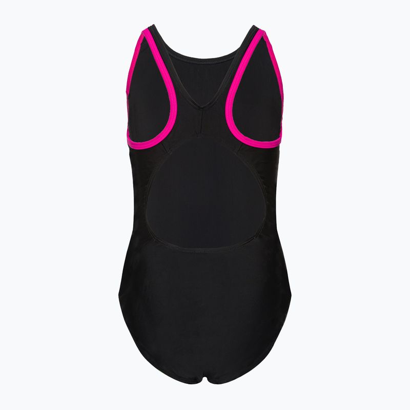 Speedo Boom Logo Splice Muscleback Costum de baie pentru copii B344 Negru 12859B344 2