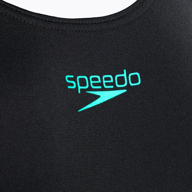 Speedo Placement Muscleback costum de baie o singură piesă pentru femei negru 68-08694 4