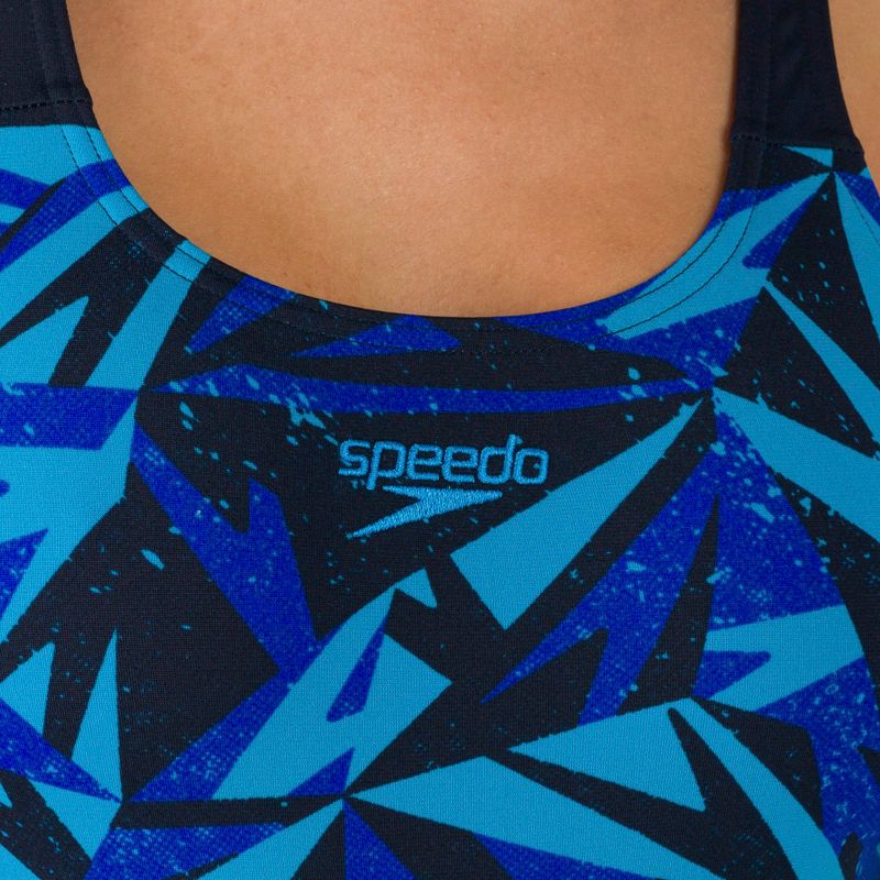 Speedo Hyperboom Placement Muscleback costum de baie o bucată pentru femei negru 68-08694G719 4
