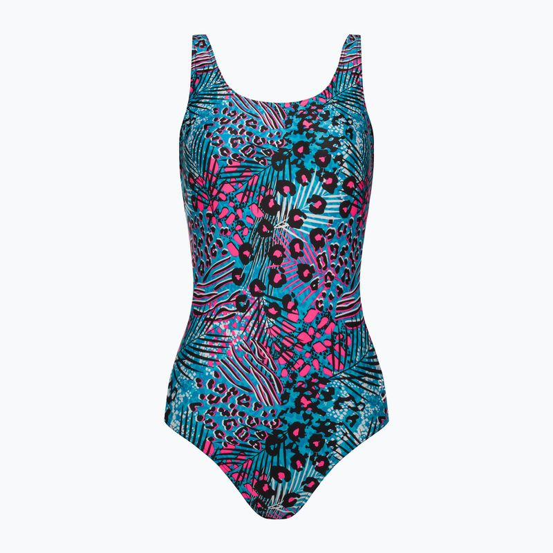 Speedo Allover Allover Deep U-Back pentru femei costum de baie dintr-o bucată colorat 68-12369G739