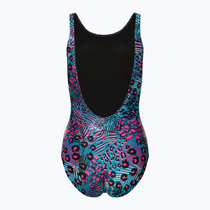 Speedo Allover Allover Deep U-Back pentru femei costum de baie dintr-o bucată colorat 68-12369G739 2