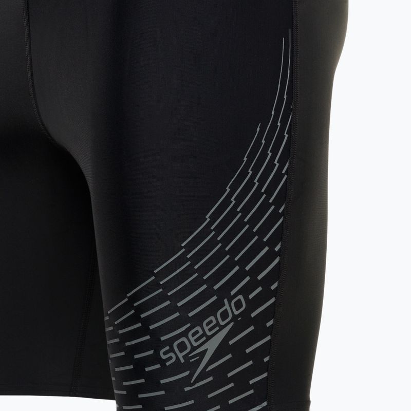 Bărbați Speedo Medley Logo Swim Jammer negru 8-12411 3