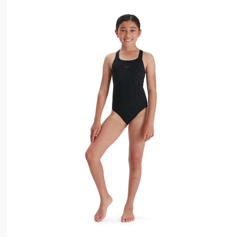 Speedo Eco Endurance+ Medalist costum de baie pentru copii  o singură piesă  negru 68-13457 6